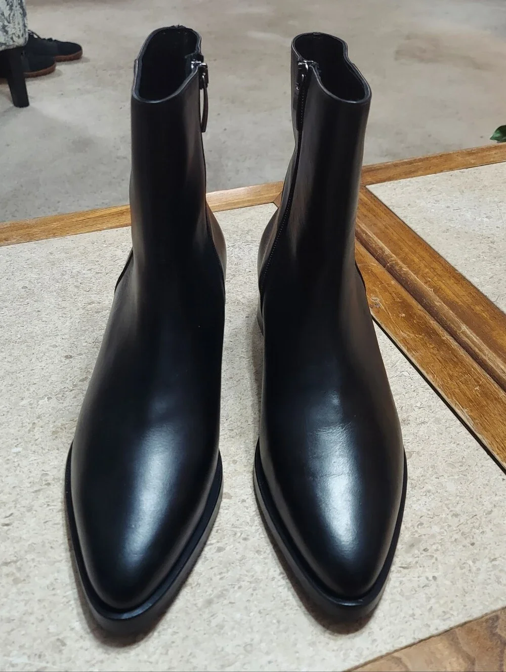 Anna Luisa Cortina Bootie Woman's Size 10 Black Made In Italy